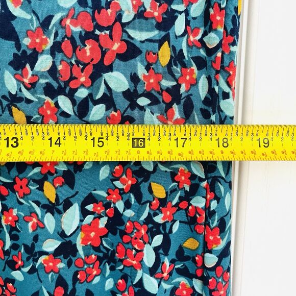 LuLaRoe Ana Long Maxi Dress Turquoise Pink Green Orange Floral 3X 22/24 3XL - Picture 11 of 12